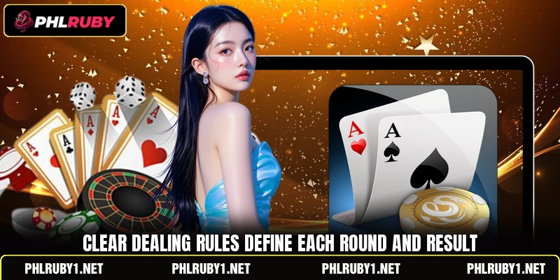 Clear dealing rules define each round and result