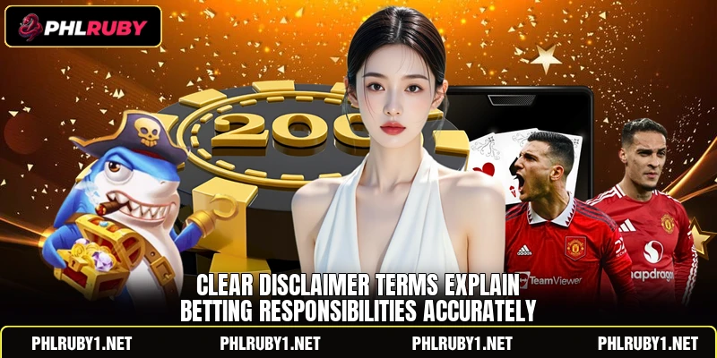 Clear disclaimer terms explain betting responsibilities accurately Clear disclaimer terms explain betting responsibilities accurately
