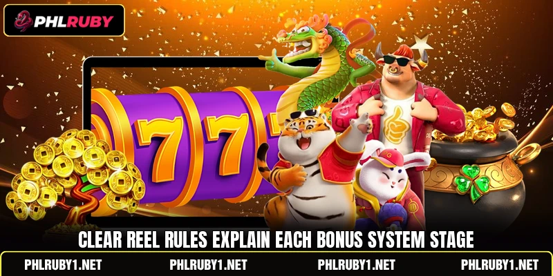 Clear reel rules explain each bonus system stage