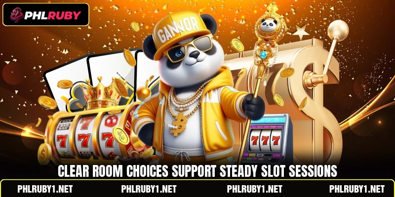 Clear room choices support steady slot sessions