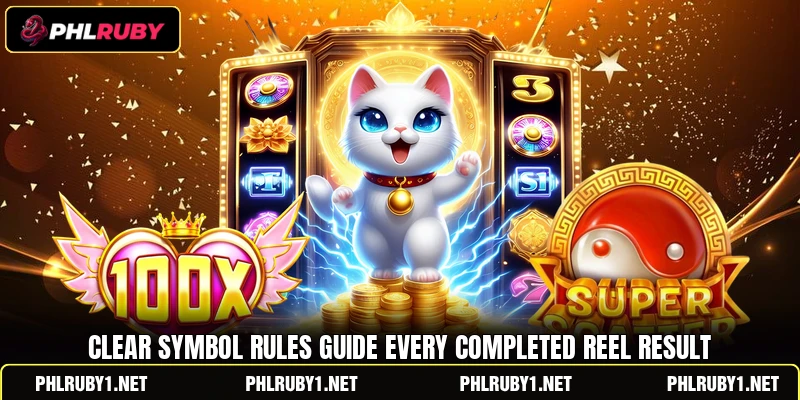 Clear symbol rules guide every completed reel result