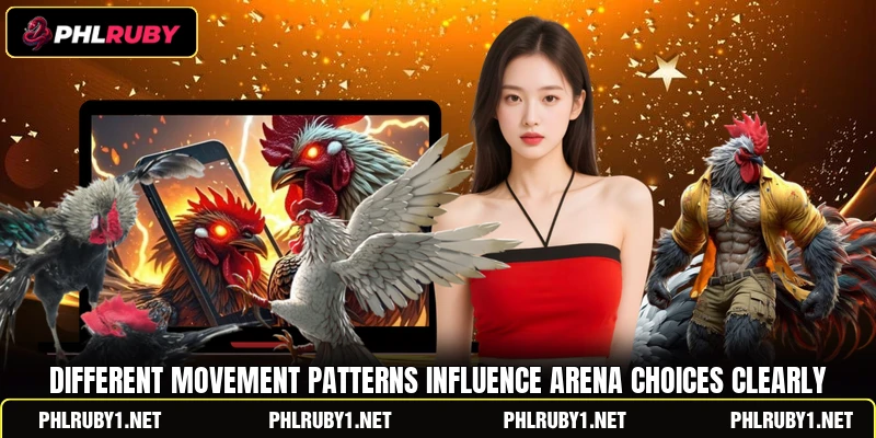 Different movement patterns influence arena choices clearly