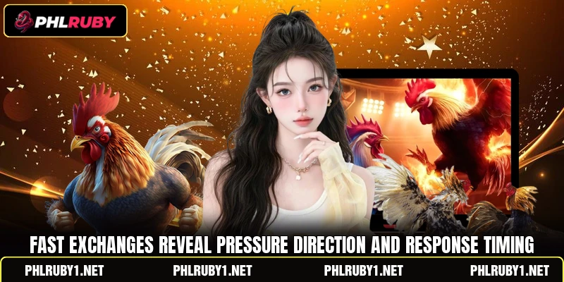 Fast exchanges reveal pressure direction and response timing