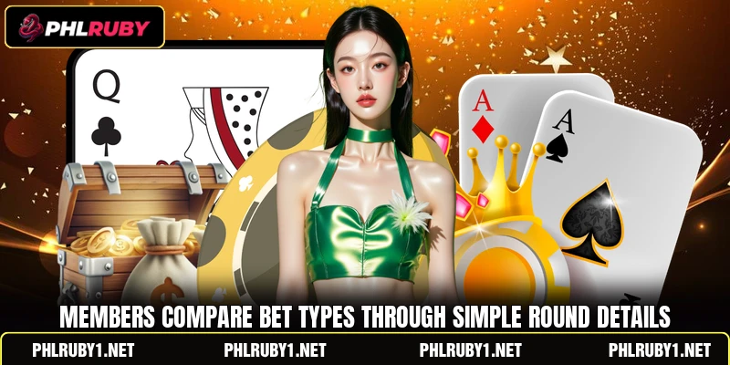 Members compare bet types through simple round details