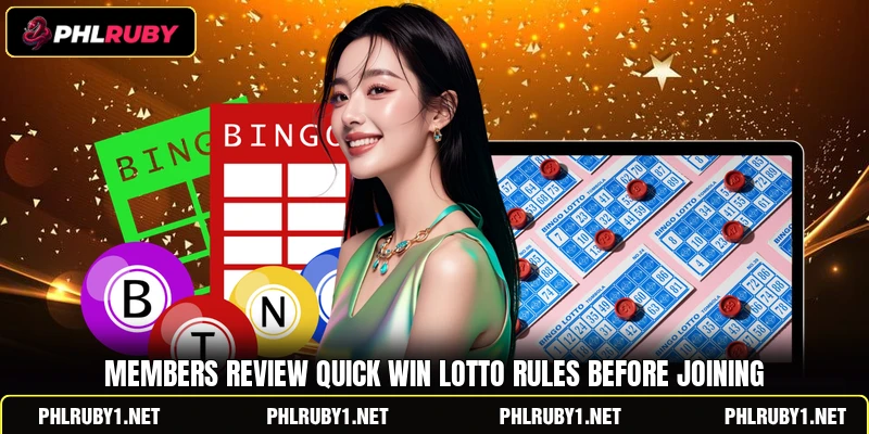 Members review Quick Win Lotto rules before joining