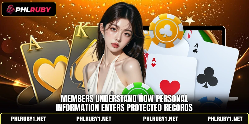 Members understand how personal information enters protected records Members understand how personal information enters protected records