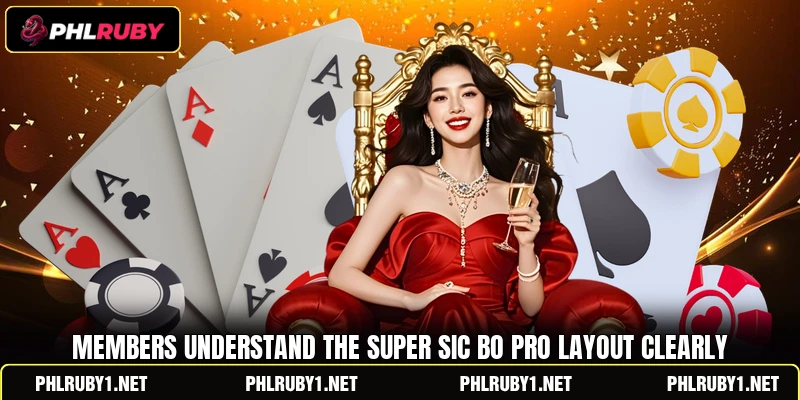 Members understand the Super Sic Bo Pro layout clearly