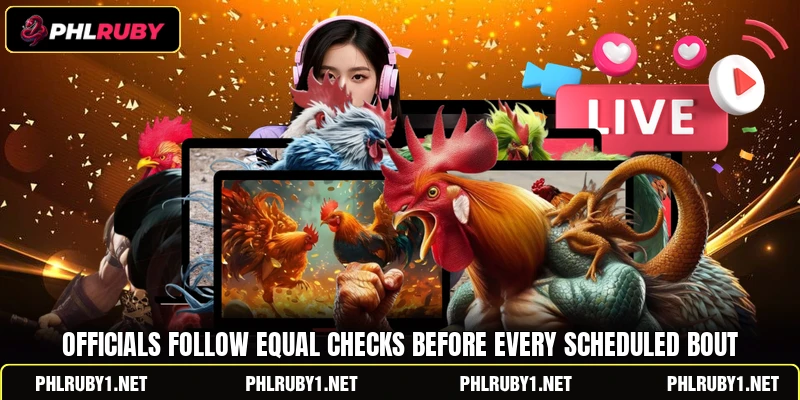 Officials follow equal checks before every scheduled bout