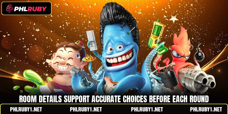 Room details support accurate choices before each round