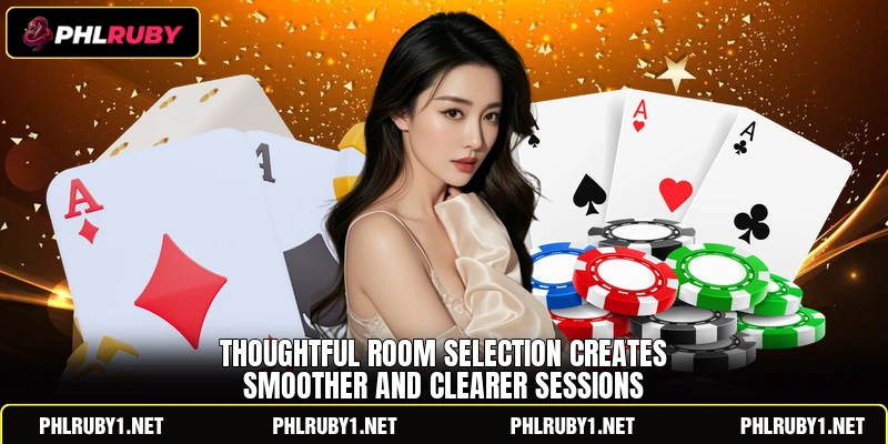Thoughtful room selection creates smoother and clearer sessions